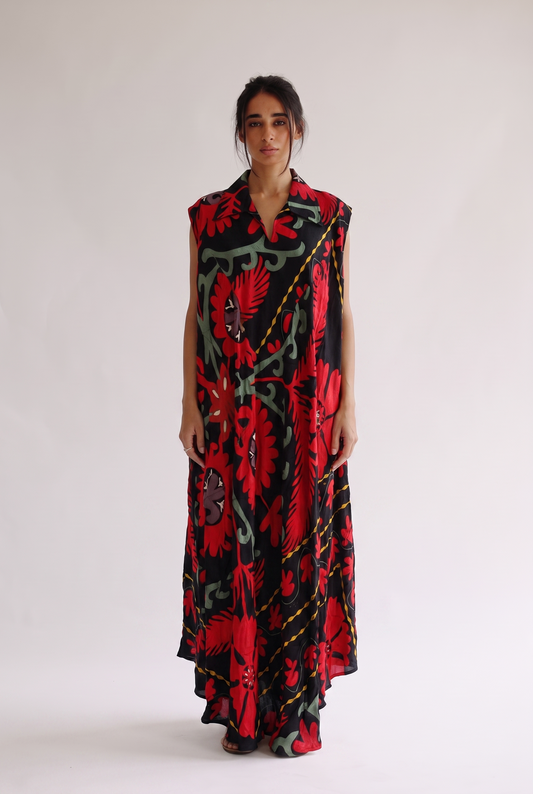 Cotton Sleeveless Kaftan 307