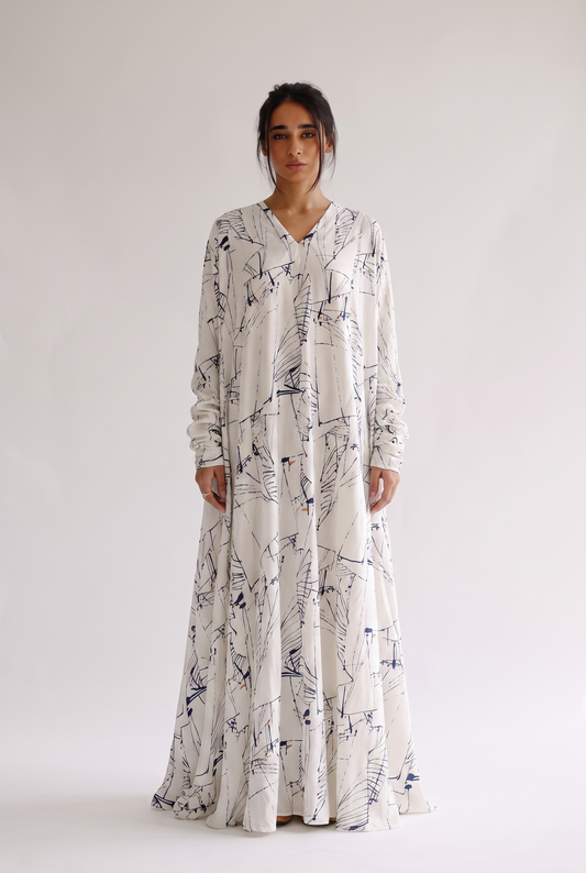 Flow A-Line cotton kaftan 8