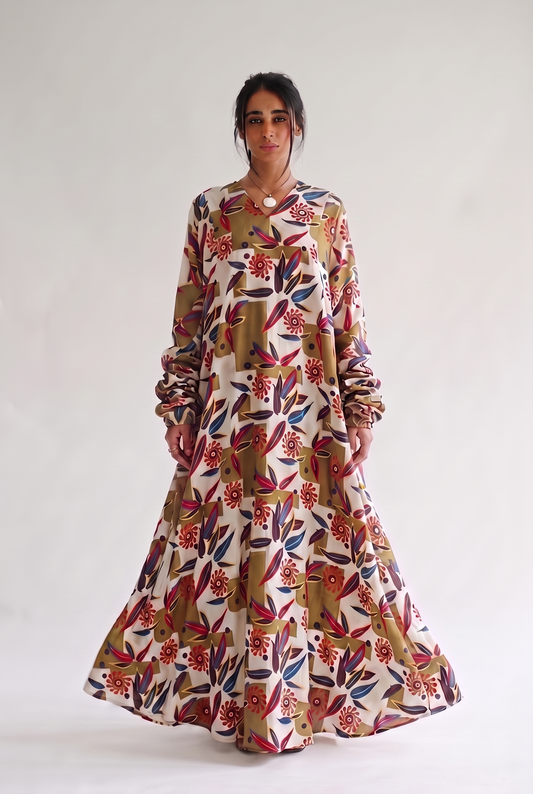 Flow A-Line cotton kaftan 9